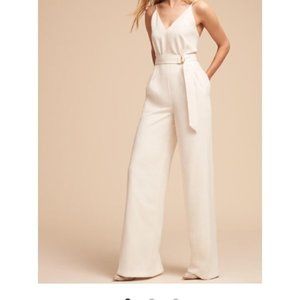 BHLDN JJill Ivory Jumpsuit (Size 2)